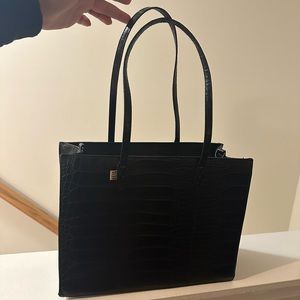 Beis “The Work Tote” almost new condition black croc